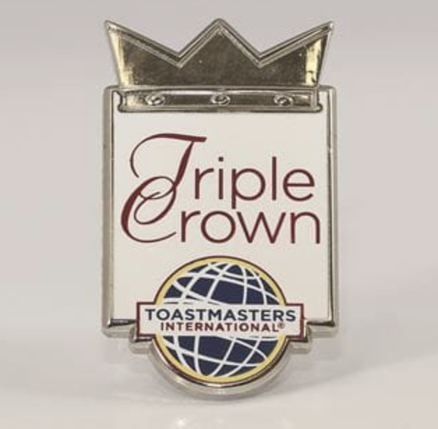 Triple Crown pin Toastmasters